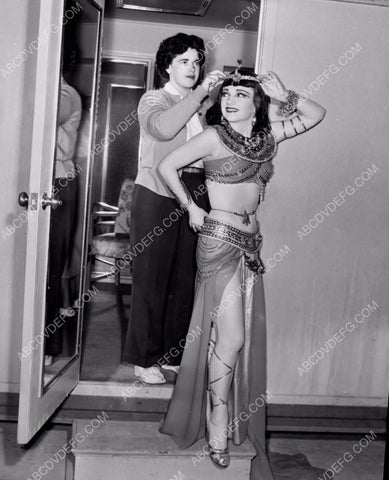 Anne Baxter coming out of dressing room in sexy Egyptian wear 8b20-4181