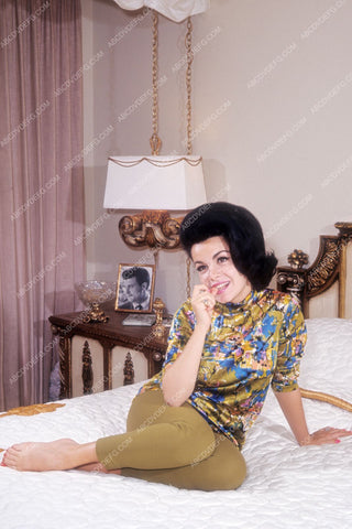 Annette Funicello portrait sitting on the bed 8b20-4363