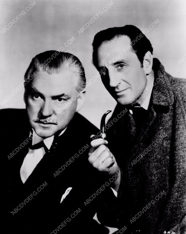 Basil Rathbone Nigel Bruce classic Sherlock Holmes portrait 8b20-4668