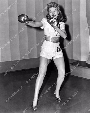 athletic Betty Grable dons the boxing gloves for a little exercise 8b20-4848