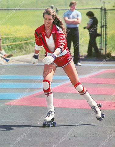 athletic Brooke Shields on her roller skates 8b20-5473