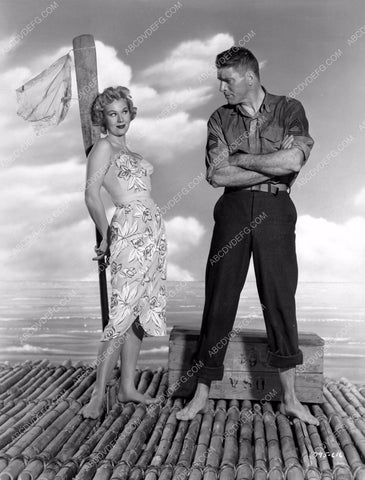 Burt Lancaster Virginia Mayo lost at sea on a raft 8b20-5596