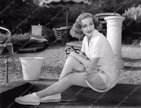 athletic and beautiful Carole Lombard ready for tennis 8b20-6077
