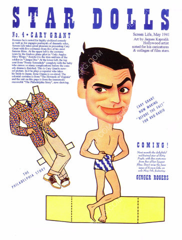 cool Cary Grant paper doll pic 8b20-6175