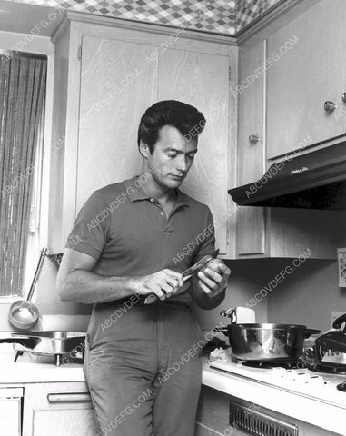 candid Clint Eastwood whipping something up in the kitchen 8b20-6358
