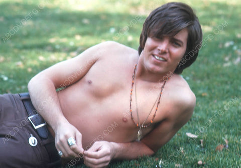 Shirtless Bobby Sherman in the grass 8b20-6523