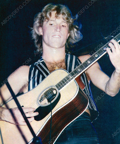 Andy Gibb and guitar on stage 8b20-6552