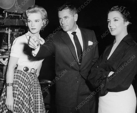 Anne Francis Glenn Ford Rosalind Russell behind the scenes 8b20-6628