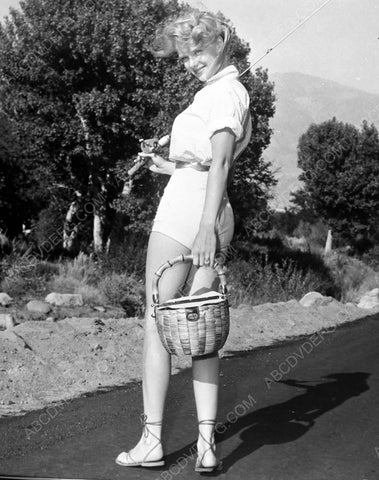 Anne Francis sexy in short shorts ready to go fishing 8b20-6653