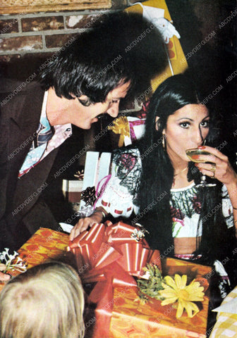 Sonny Bono and Cher opening Birthday presents 8b20-7310