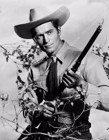 rugged and handsome Clint Walker portrait 8b20-7464