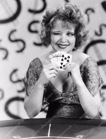 Clara Bow cute winking with her Royal Flush 8b20-7651