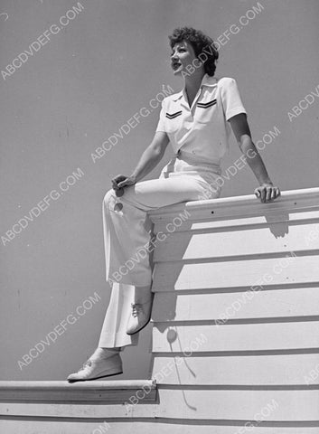 Claudette Colbert enjoys the sunshine 8b20-7779