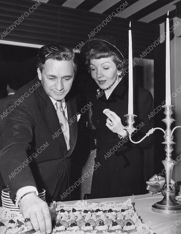 Claudette Colbert Ernst Lubitsch maybe at the buffet table 8b20-7785