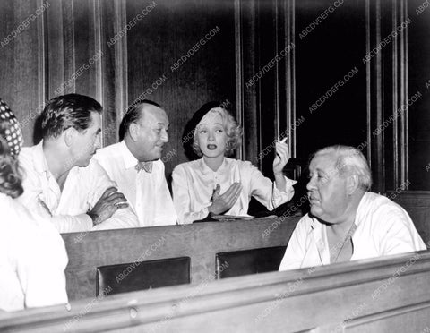 Marlene Dietrich Charles Laughton behind scenes Witness for the Prosecution 8b20-7933
