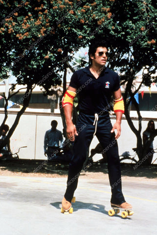Erik Estrada gets exercise on roller skates 8b20-7993