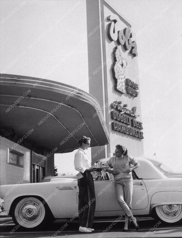 Debbie Reynolds her new car Historic Los Angeles Bobs Bigboy Restaurant 8b20-8155