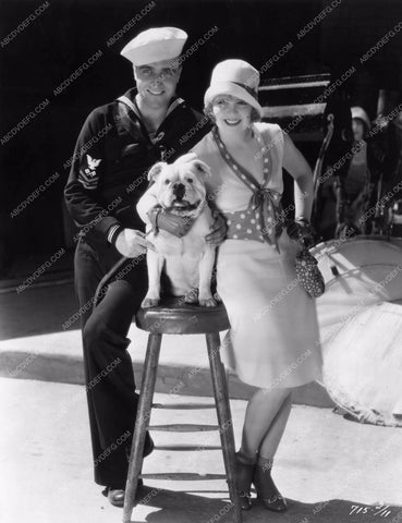 Clara Bow James Hall and one happy cute bulldog 8b20-8353