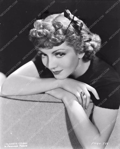 cute Claudette Colbert portrait 8b20-8859