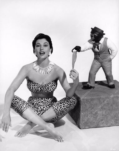 Cyd Charise poses with a lawn jockey 8b20-9449