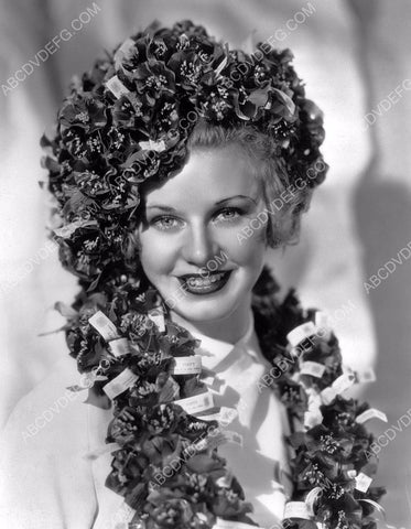 beautiful Ginger Rogers in poppy flower headdress 8b20-9962