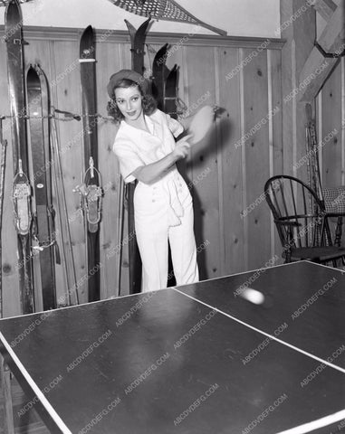 Loretta Young playing ping pong lyoung-23