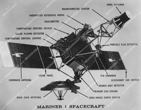 crp-032 1962 JPL NASA photo Mariner I Spacecraft satelite to travel to Venus crp-032