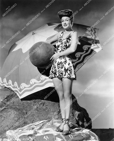 crp-10028 1944 lovely Ann Savage in new swimwear pinup pose film Two Man Submarine crp-10028