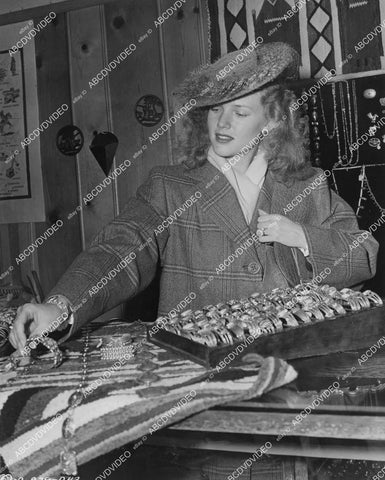 crp-00100 Barbara Britton does Christmas shopping in Flagstaff Az curio store crp-00100