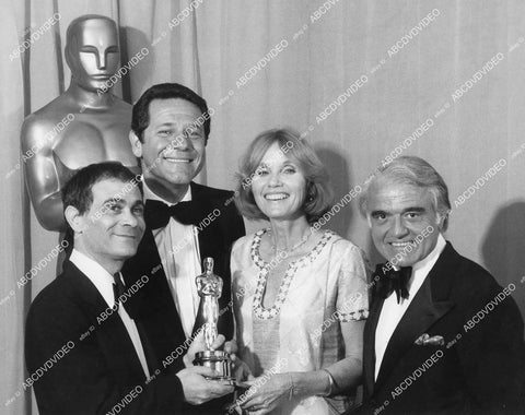 crp-1013 Moshe Mizrahi, Raymond Danon, Eva Marie Saint, Jack Valente 50th Academy Awards crp-1013