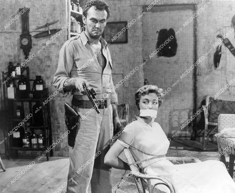 crp-10158 1955 Karin Booth, Ross Elliott film African Manhunt crp-10158