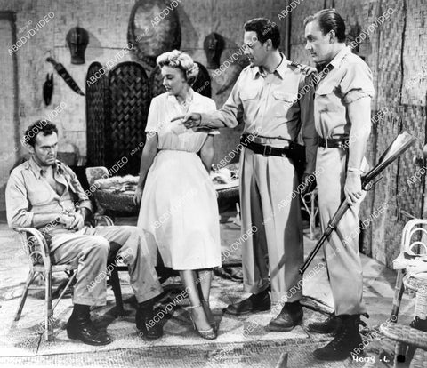 crp-10163 1955 Myron Healey, Karin Booth, Ross Elliott, John Kellogg film African Manhunt crp-10163