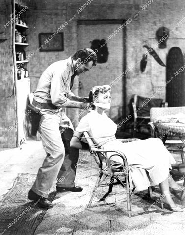 crp-10194 1955 Karin Booth, Ross Elliott film African Manhunt crp-10194