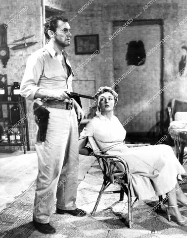 crp-10195 1955 Karin Booth, Ross Elliott film African Manhunt crp-10195