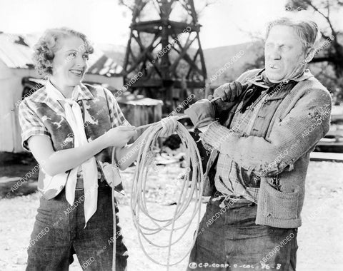 crp-10214 1937 photo Peggy Stratford, Victor Potel film Two Gun Law crp-10214