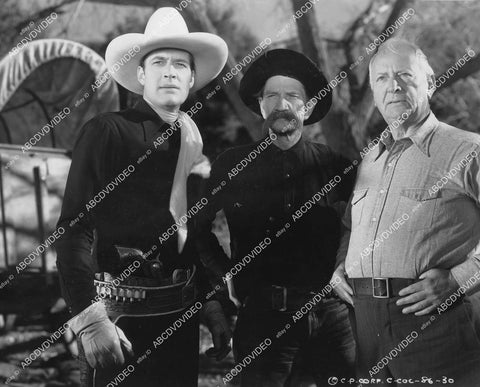 crp-10217 1937 photo Charles Starrett, Hank Bell, Edward LeSaint film Two Gun Law crp-10217