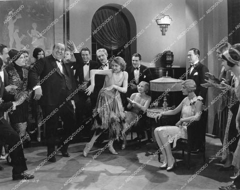 crp-10303 1927 Sally O'Neil, Owen Moore, Mack Swain, Gertrude Olmstead at flapper dance party silent film Becky crp-10303