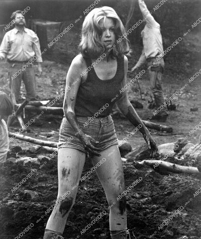 crp-10482 1973 sexy Phyllis Davis in the mud film Terminal Island crp-10482