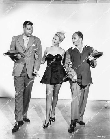 crp-10525 1943 beautiful Marion Martin in fishnets w co-stars film Swingtime Johnny crp-10525