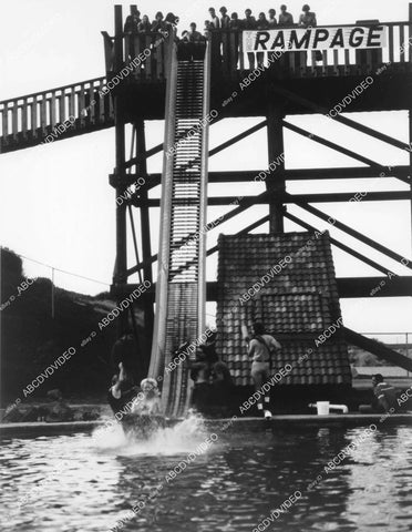 crp-10639 1983 boat going down waterslide at water park film The Vals crp-10639