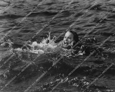 crp-01078 1960 Terry Moore in peril by shark film Platinum High School crp-01078