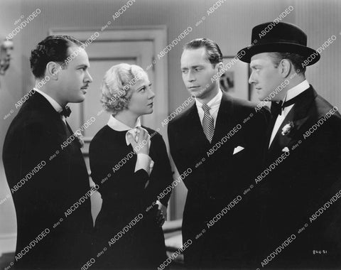crp-10998 1935 Harvey Stephens, Una Merkel, Franchot Tone, Conrad Nagel film One New York Night crp-10998