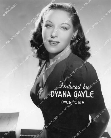 crp-01101 1940's CBS radio star Dyana Gayle portrait crp-01101