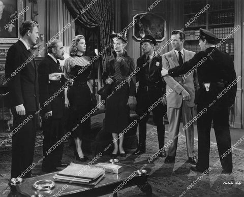 crp-11084 1951 Dick Powell, Joyce Holden, Charles Drake, Peggy Dow, Albert Sharpe, Steve Pendleton, Clarence Straight film You Never Can Tell crp-11084