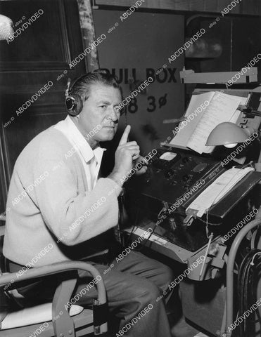 crp-11481 1950's Tommy Tompson Thompson NBC Television sound man at his equipment TV The Dick Powell Show crp-11481