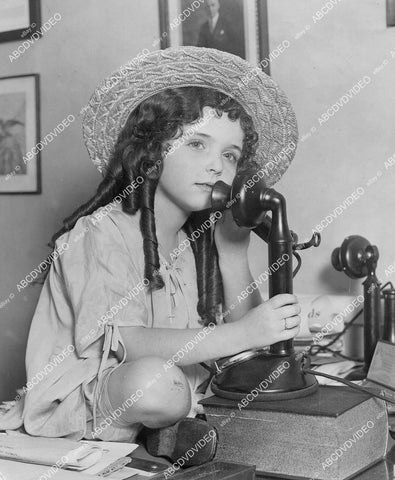 crp-11491 1920's cute child star Virginia Marshall calls Tom Mix on telephone crp-11491