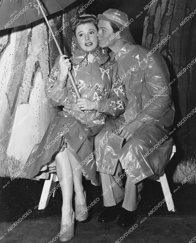 crp-11766 1946 June Allyson, Ray McDonald in rain slickers film Till the Clouds Roll By crp-11766