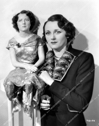 crp-11813 1937 Aileen Pringle w puppet likeness of self portrait film The Last of Mrs Cheyney crp-11813