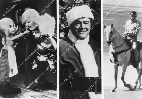 crp-11817 1970's Jack Frost puppets, Bob Hope & Dean Martin on horseback TV Christmas in California crp-11817