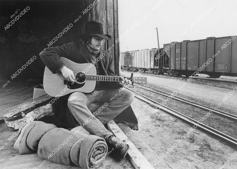 crp-11840 1990's music folk railroad singer Bob Suckiel w his guitar crp-11840